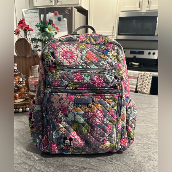 Vera Bradley Disney Campus Backpack in Mickey Mouse and Friends Floral main image 10